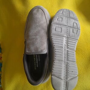 Skechers Men's Gray Slip-On Shoes